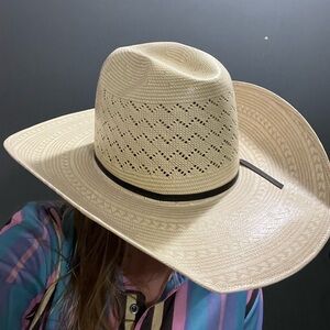 American Hat Co - Straw Cowboy Hat Size 7 1/8